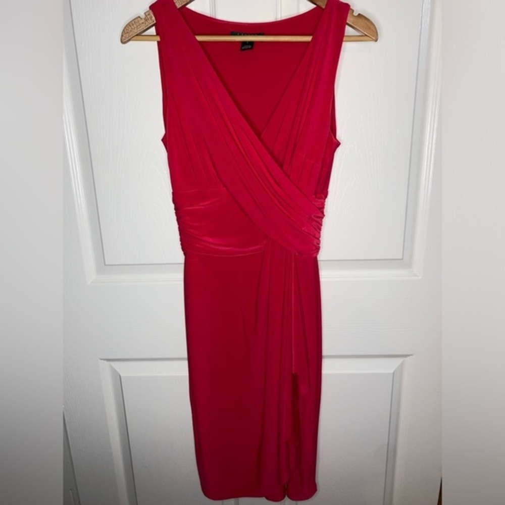 Lauren Ralph Lauren Red Sleeveless Dress | Size 6 | Elegant Formal Classic